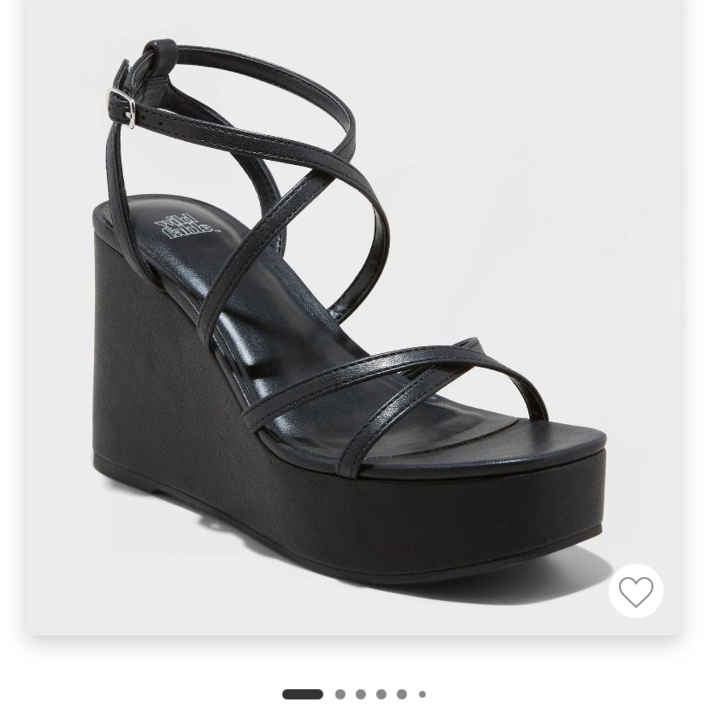 Wild Fable strappy platform wedge